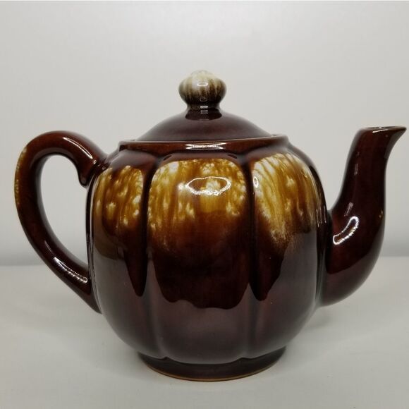 Japan‎ Pottery Brown White Drip Glaze Teapot - Picture 2 of 14